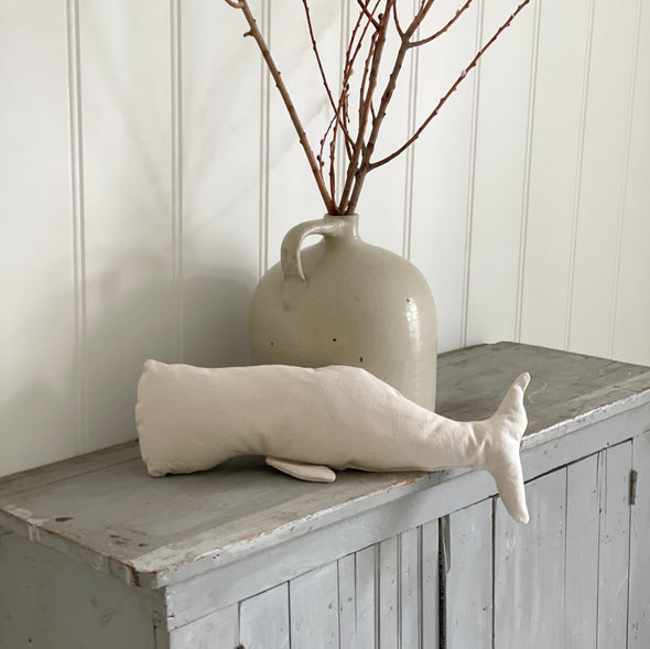 Wyeth the White Whale Pillow