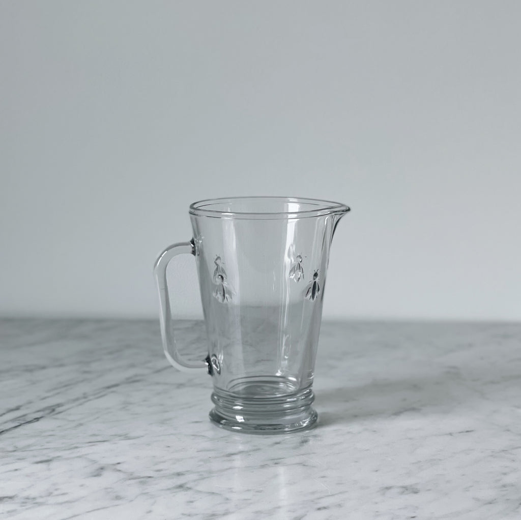 French Bee Glass Pitcher