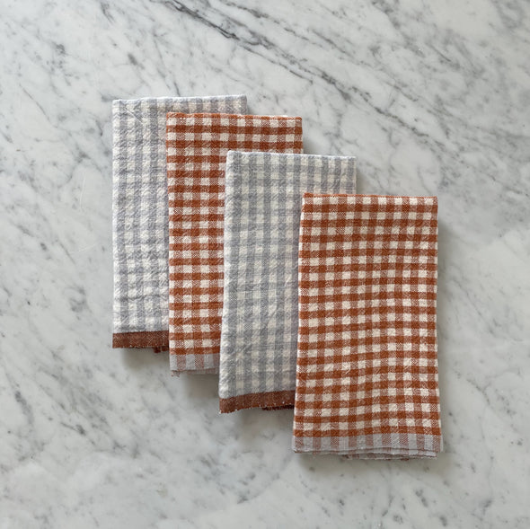 Gingham Linen Towels
