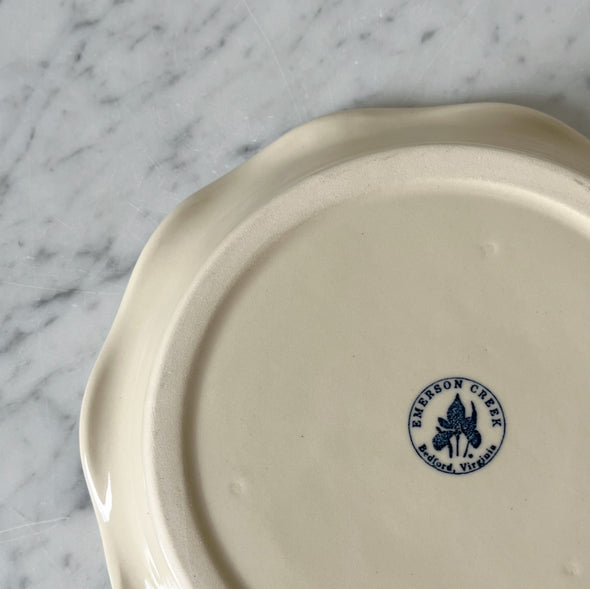Scalloped Ceramic Pie Plate