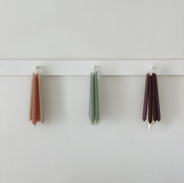 Colorful Beeswax Tapers