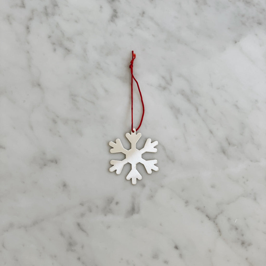 Silver Snowflake Ornaments