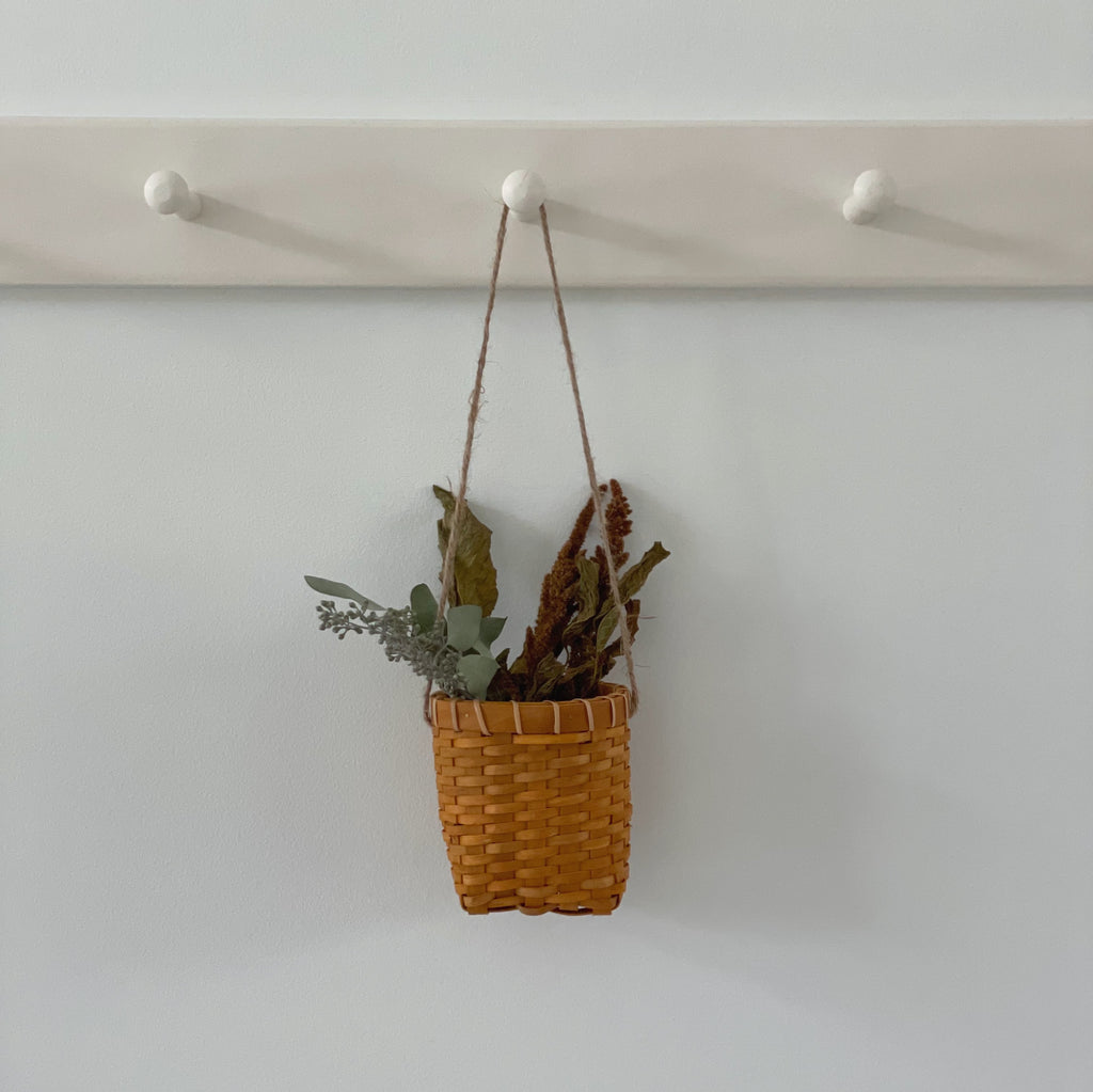 Wall Hanging Woodchip Basket