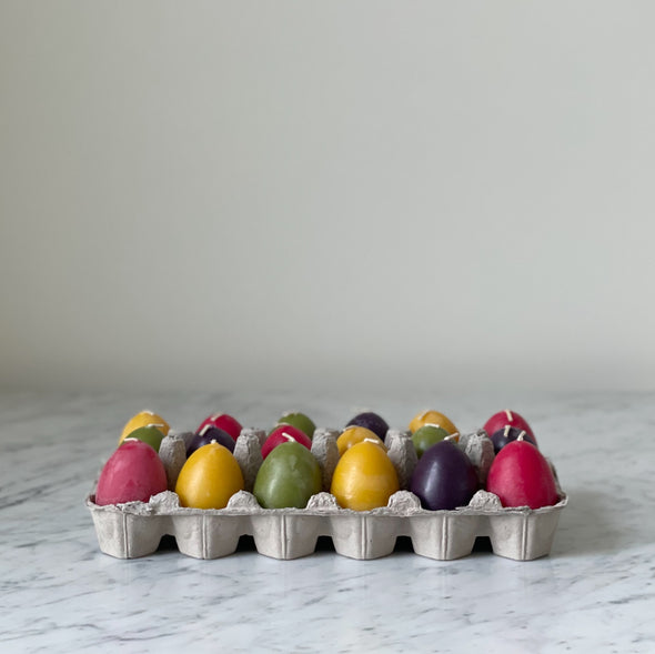 Beeswax Easter Egg Candles