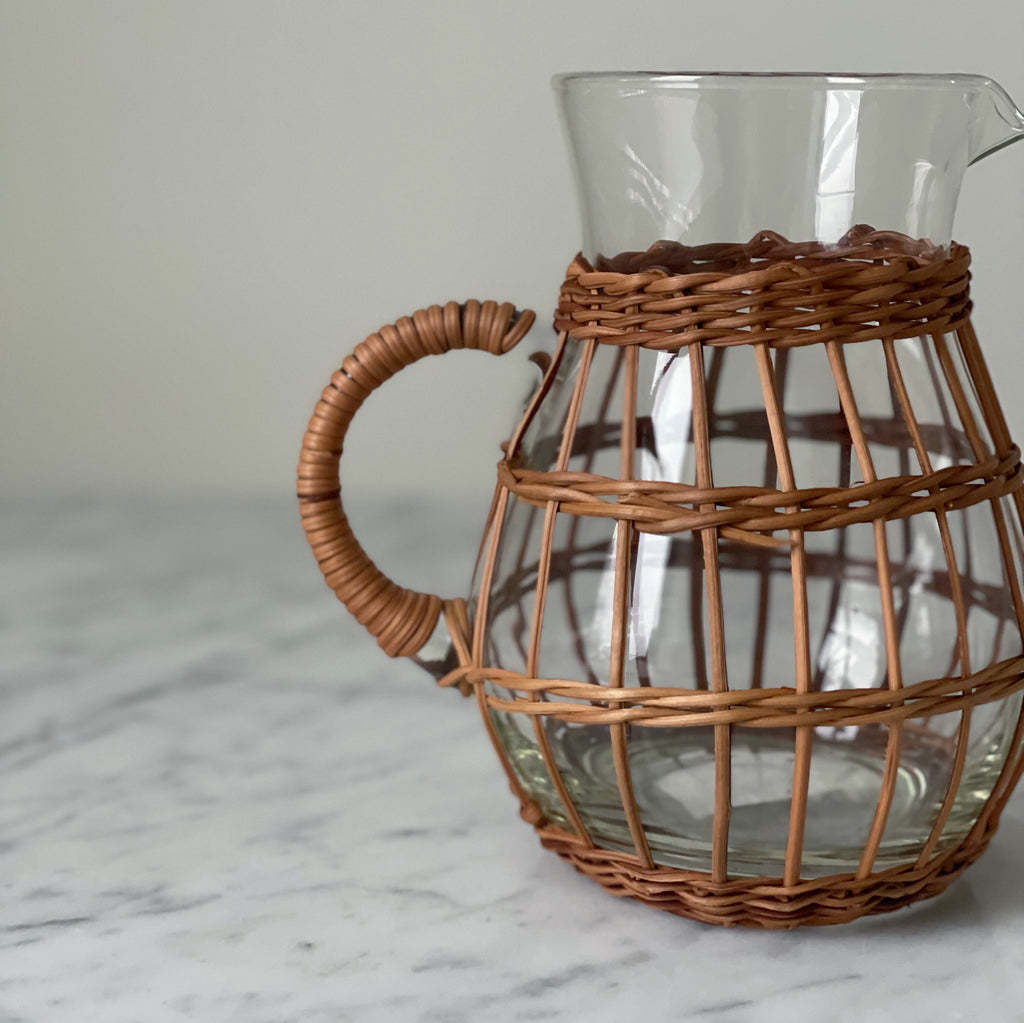 Rattan Caged Pitcher