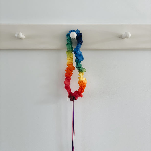 Rainbow Silk Garland Crown