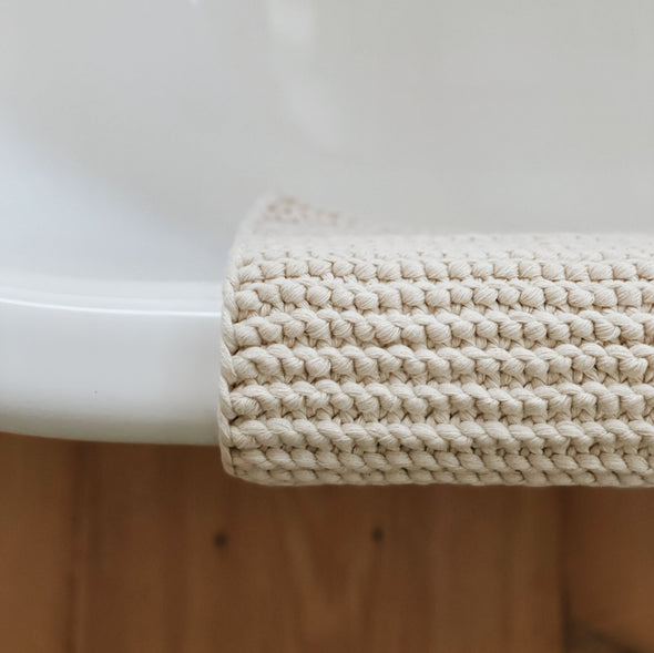 Hand Knit Cotton Bath Mat