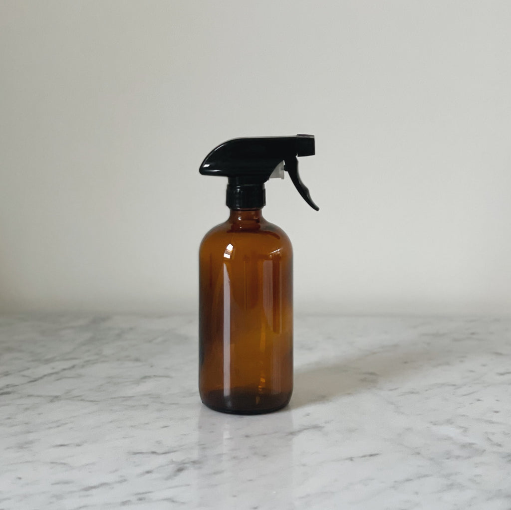 Amber Glass Spray Bottle (16 oz)